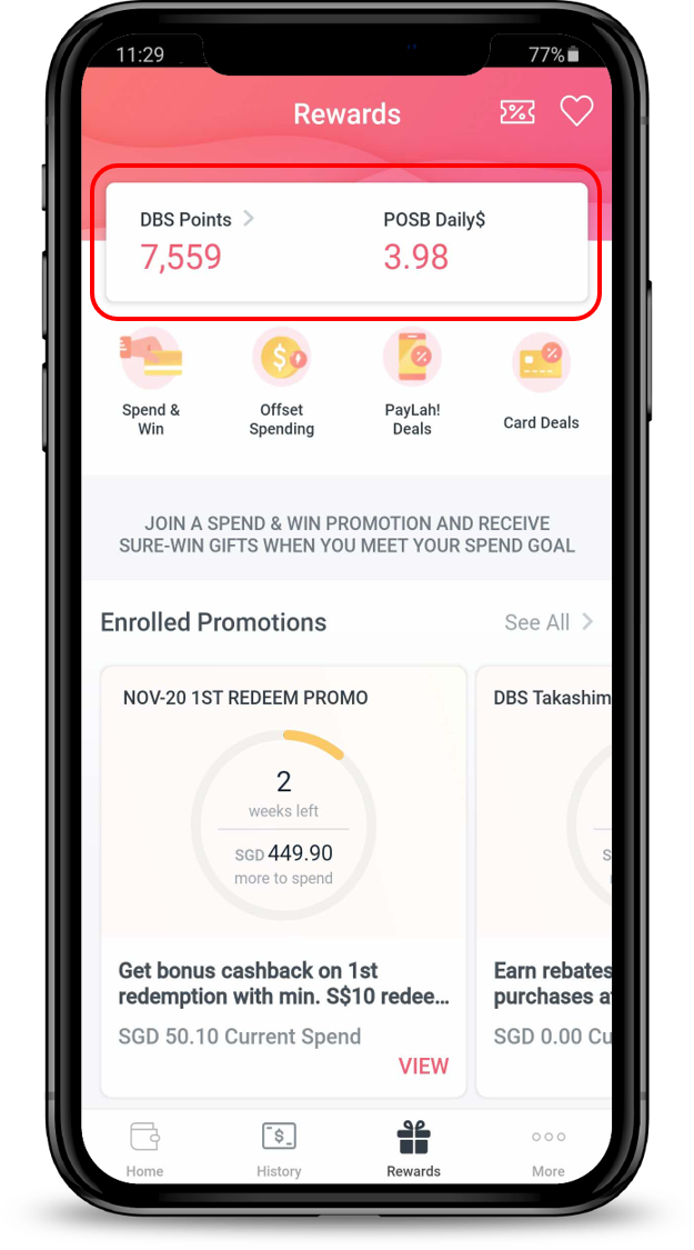 DBS points integration and bonus illustration