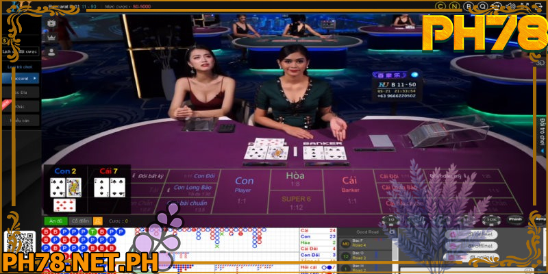 Advanced baccarat methods often rely on statistics, giving PH78 players more informed insights into probabilities and outcomes.