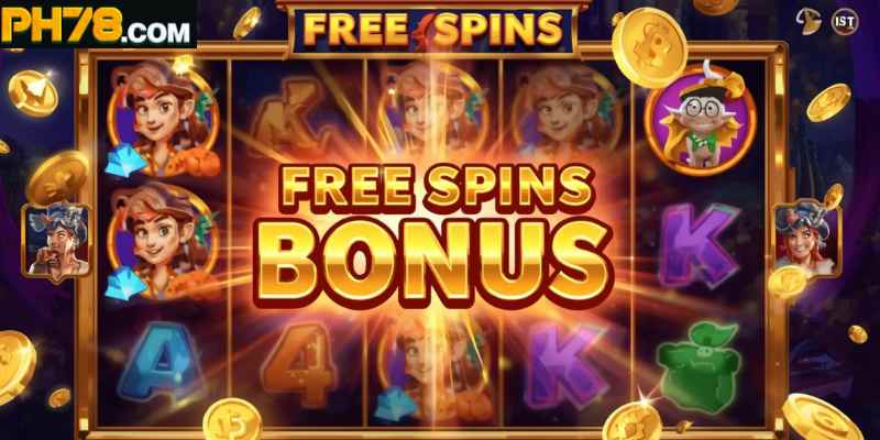 Online slot game showing free spins round with multipliers